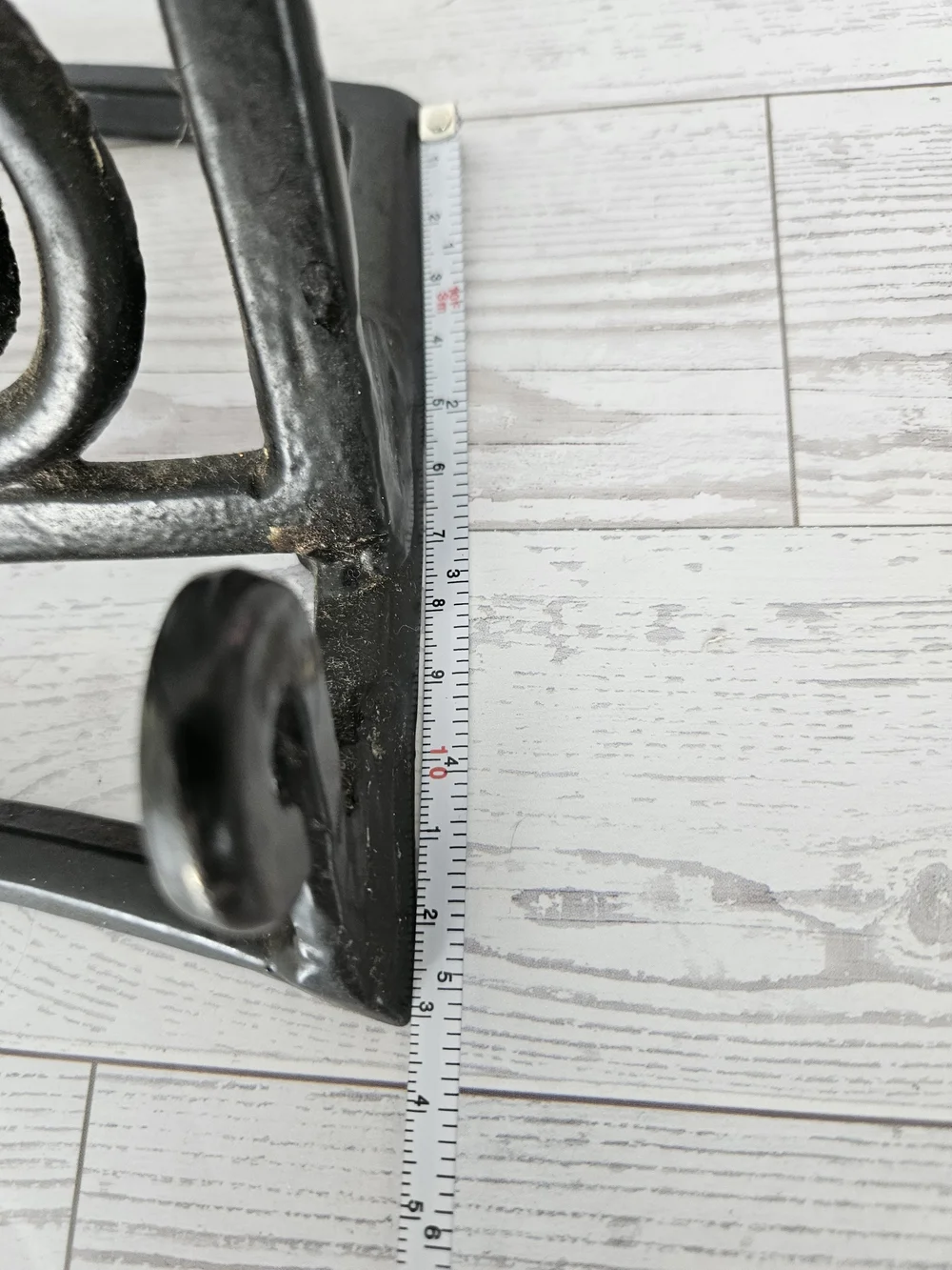 Ornate Black Cast Iron Cookbook Holder Stand - Vintage Scrollwork Recipe Base